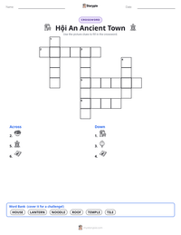 Hội An Ancient Town printable worksheet preview