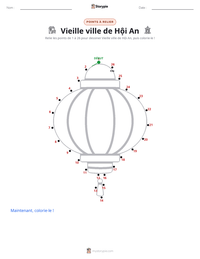 Aperçu de la feuille de travail imprimable Vieille ville de Hội An