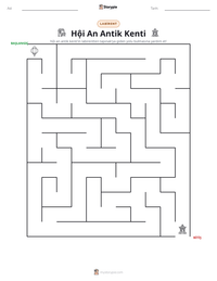 Hội An Antik Kenti yazdırılabilir çalışma sayfası önizlemesi