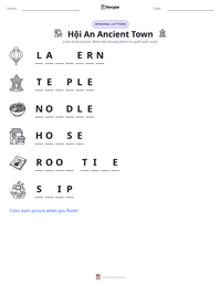 Hội An Ancient Town printable worksheet preview
