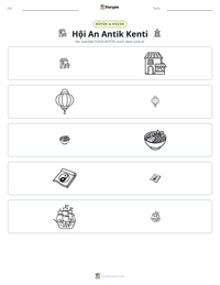 Hội An Antik Kenti yazdırılabilir çalışma sayfası önizlemesi