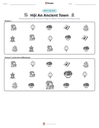 Hội An Ancient Town printable worksheet preview