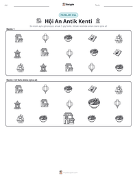 Hội An Antik Kenti yazdırılabilir çalışma sayfası önizlemesi