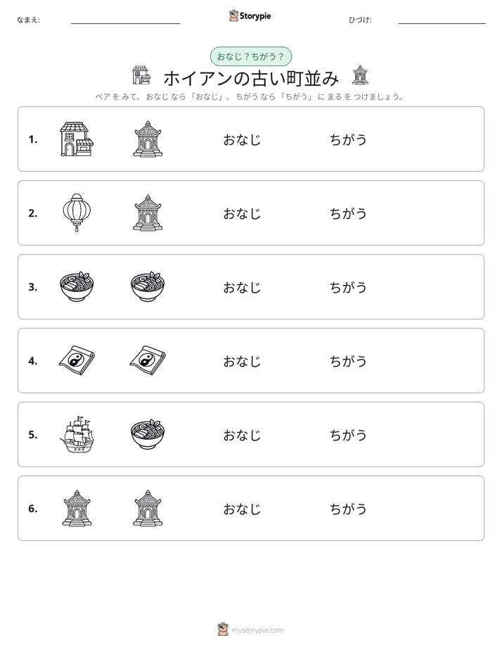 同じか違うか