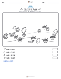 湄公河三角洲 可打印工作表预览