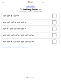 Mekong Delta printable worksheet preview
