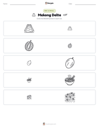 Mekong Delta printable worksheet preview