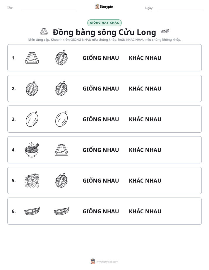 Giống Hay Khác