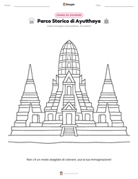 Anteprima della scheda stampabile di Parco Storico di Ayutthaya
