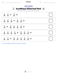 Ayutthaya Historical Park printable worksheet preview