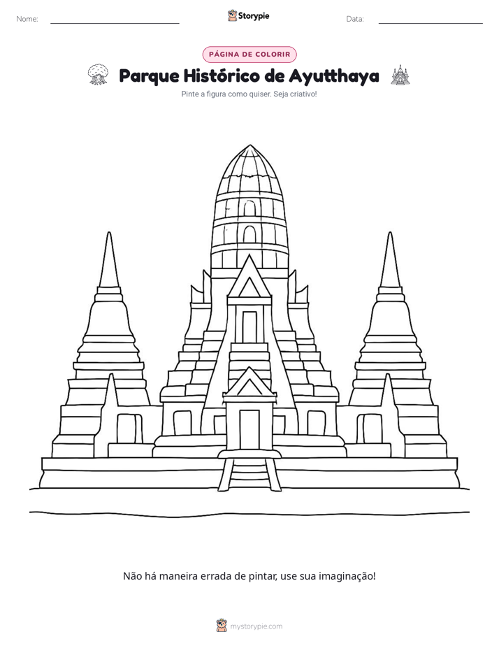 Página para colorir