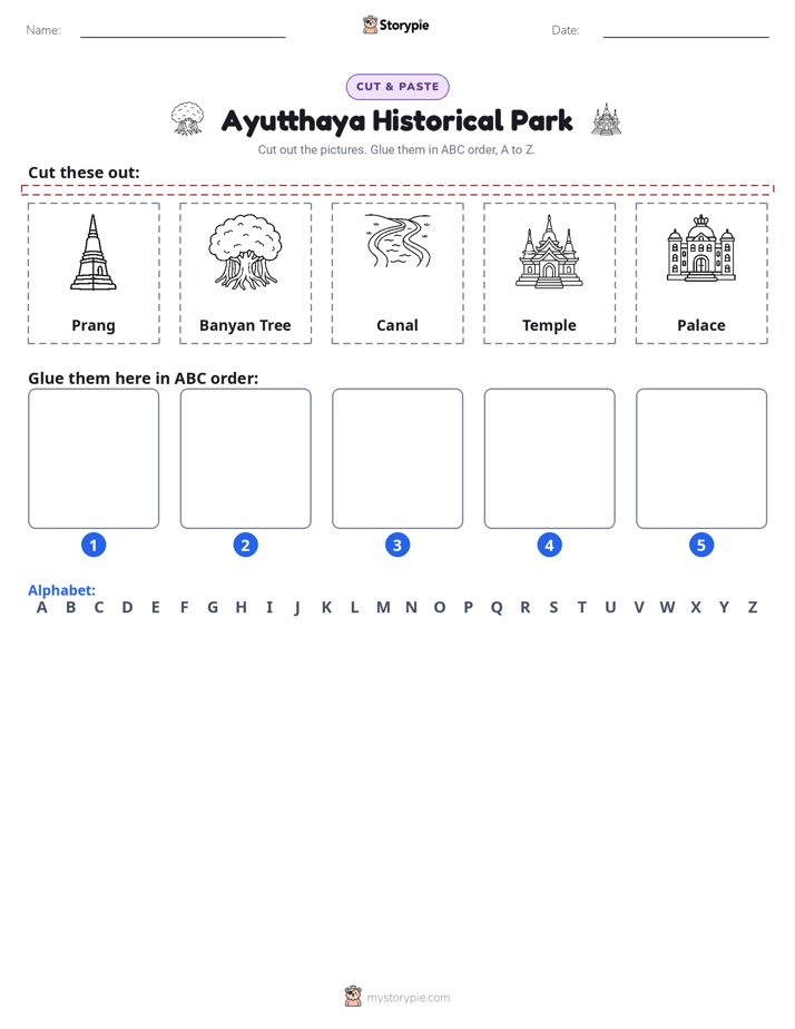 Cut & Paste Alphabet