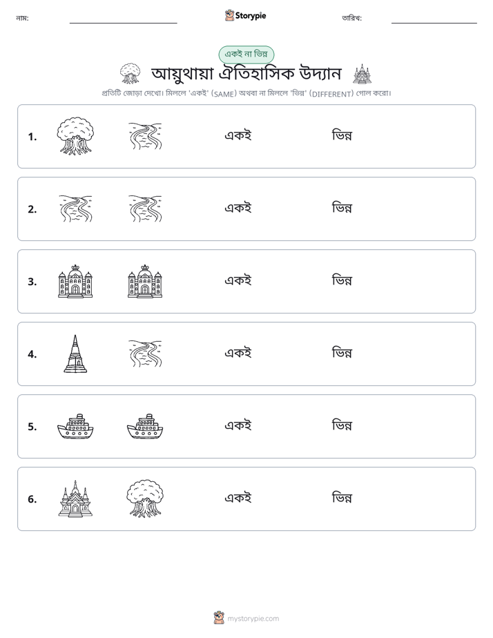 একই বা ভিন্ন