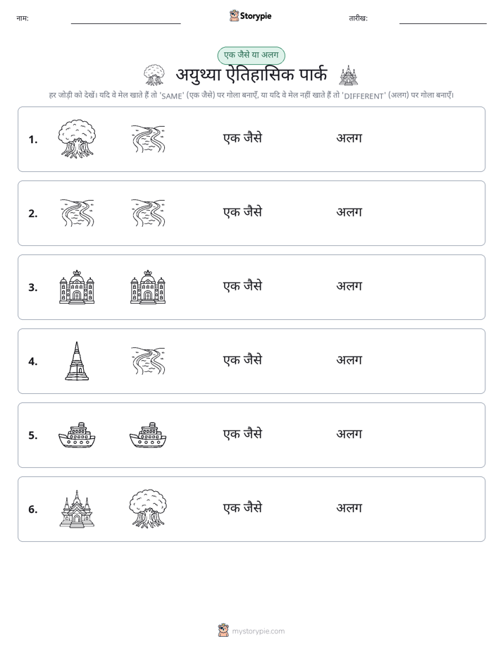 समान या भिन्न