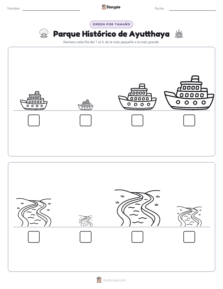 Orden de Tamaños
