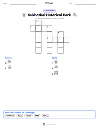 Sukhothai Historical Park printable worksheet preview