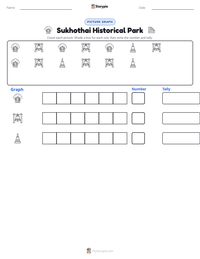 Sukhothai Historical Park printable worksheet preview