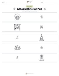 Sukhothai Historical Park printable worksheet preview