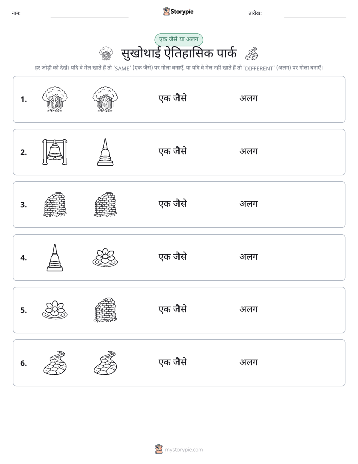 समान या भिन्न