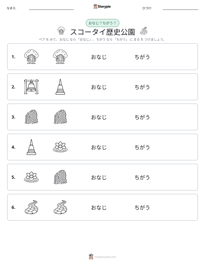 同じか違うか