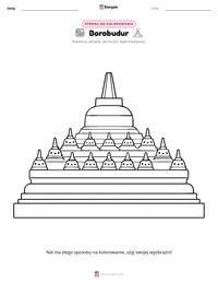 Podgląd drukowalnego arkusza ćwiczeń Borobudur