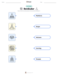 Borobudur printable worksheet preview