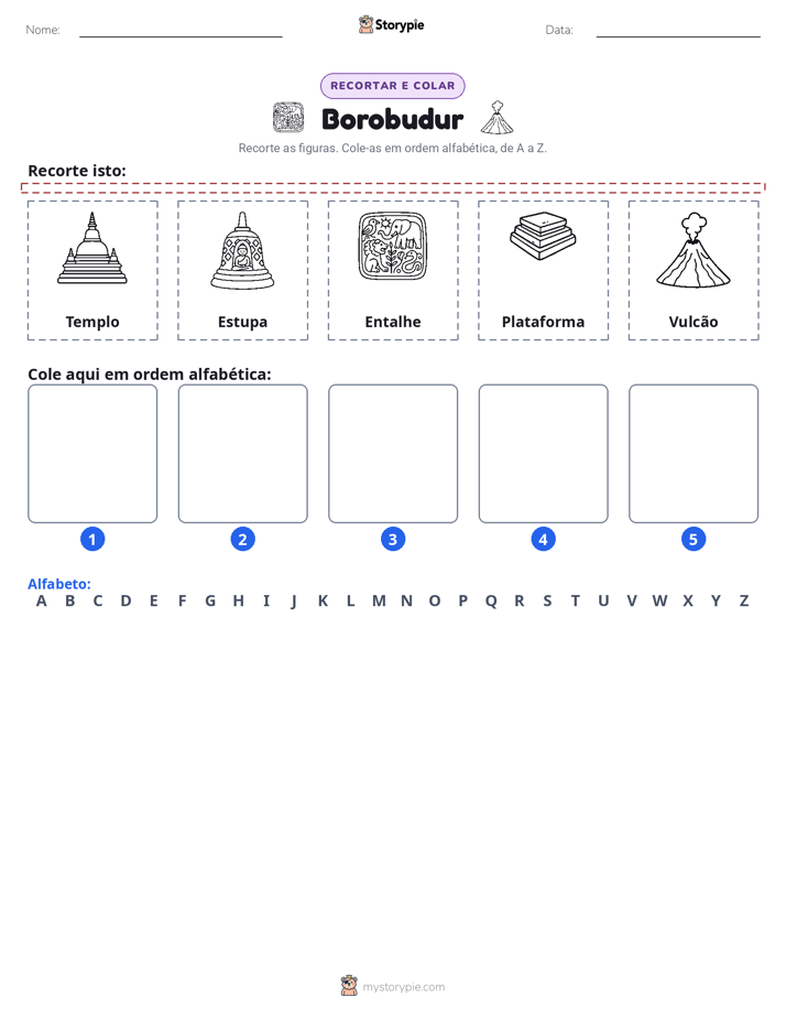 Recortar & Colar Alfabeto