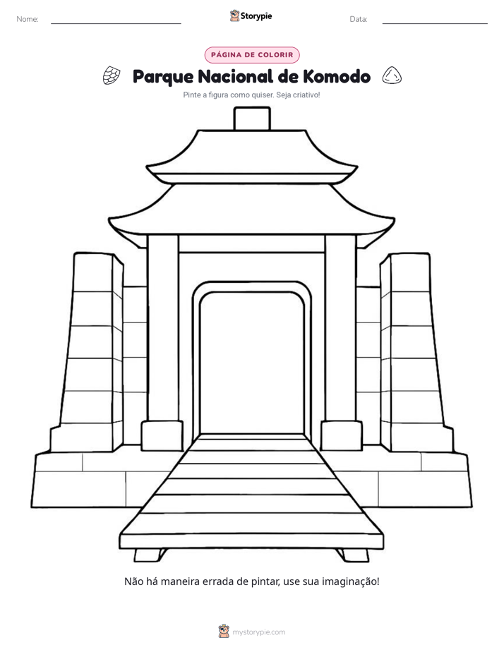 Página para colorir