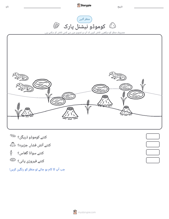 گنتی کا منظر