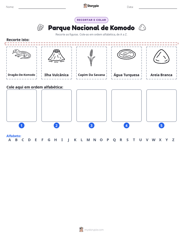 Recortar & Colar Alfabeto