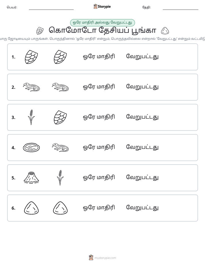 அதே அல்லது மாறுபட்டது