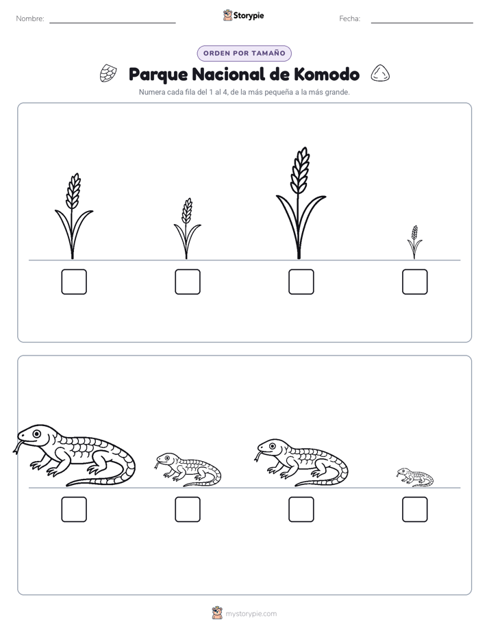 Orden de Tamaños