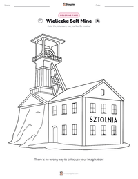 Wieliczka Salt Mine printable worksheet preview