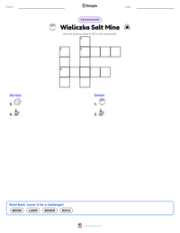Wieliczka Salt Mine printable worksheet preview