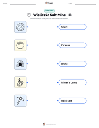 Wieliczka Salt Mine printable worksheet preview