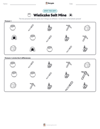 Wieliczka Salt Mine printable worksheet preview