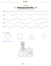 Wieliczka Salt Mine printable worksheet preview