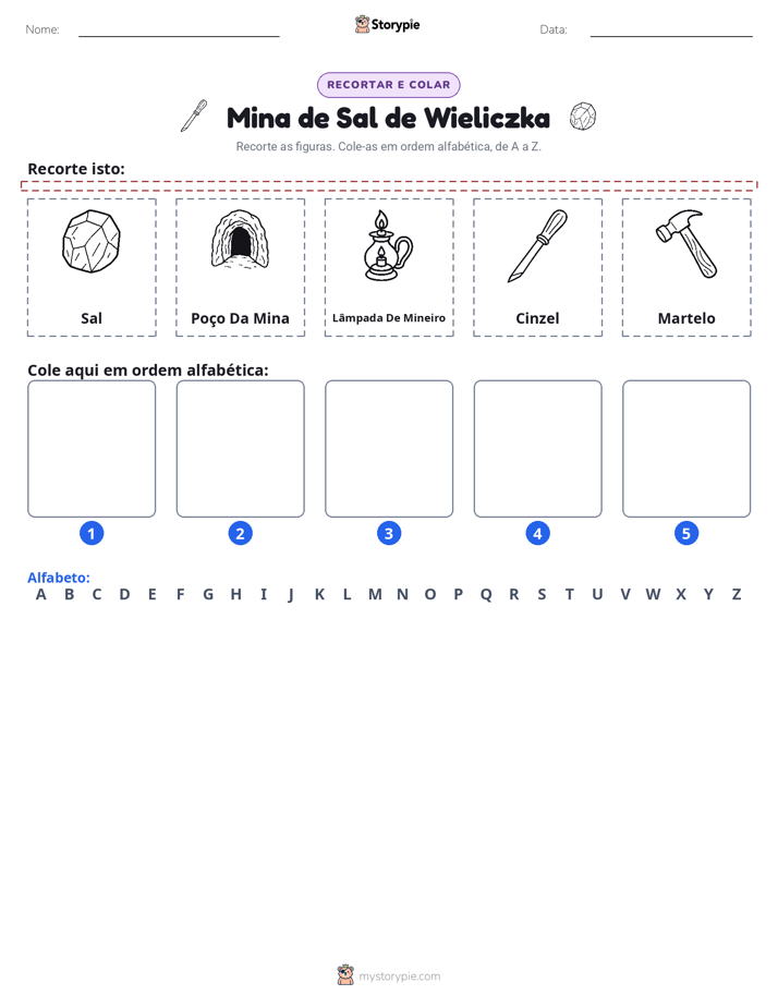 Recortar & Colar Alfabeto