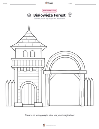 Białowieża Forest printable worksheet preview
