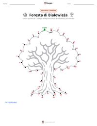 Anteprima della scheda stampabile di Foresta di Białowieża