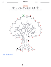 ビャウォヴィエジャの森 の印刷可能ワークシートプレビュー