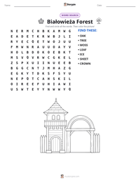 Białowieża Forest printable worksheet preview