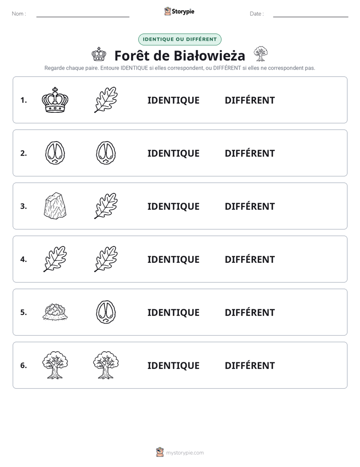 Identique ou Différent