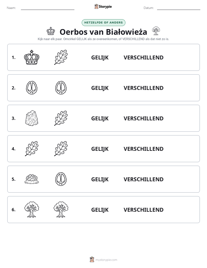 Zelfde of Verschillend