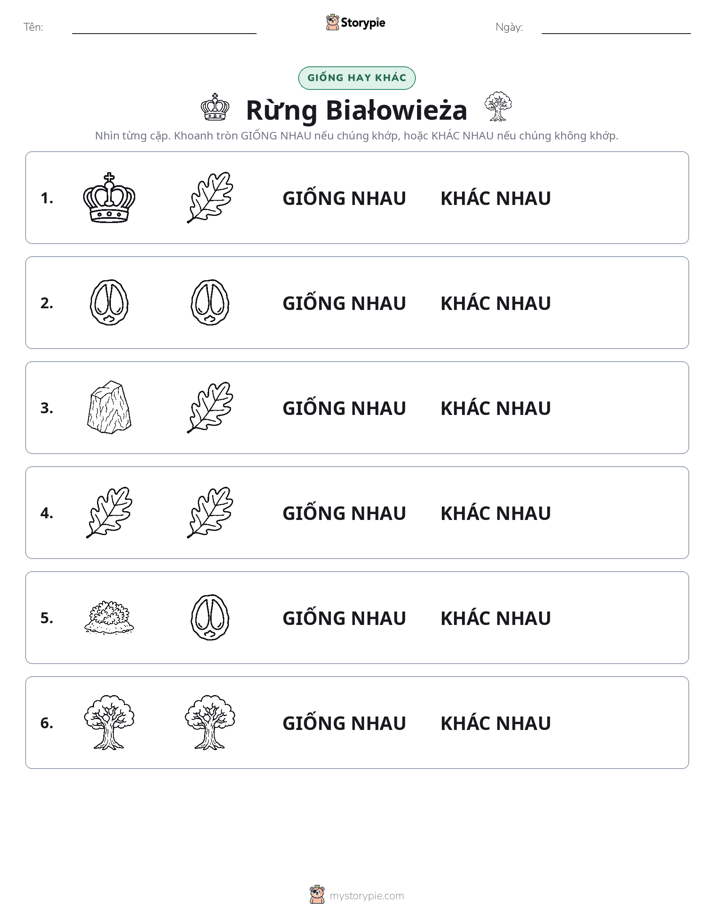Giống Hay Khác