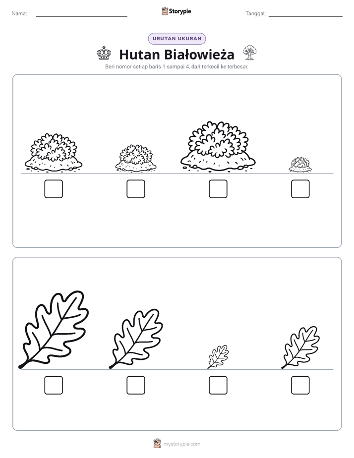 Urutan Ukuran