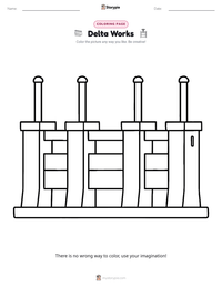 Delta Works printable worksheet preview