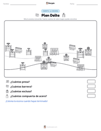 Vista previa de la hoja de trabajo imprimible de Plan Delta