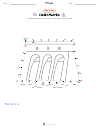 Delta Works printable worksheet preview