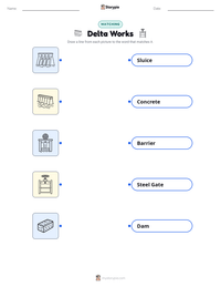 Delta Works printable worksheet preview